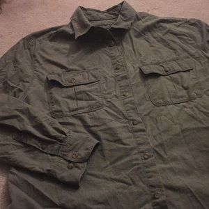 Olive button up